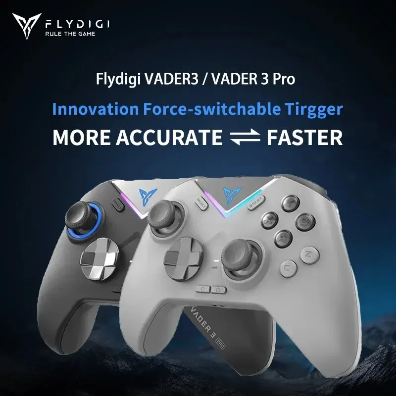 Controle Flydigi Vader 3 Pro Bluetooth, Analgicos E Gatilhos Hall Effect